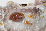 Translucent Orange Sphalerite Crystals - China #183402-5